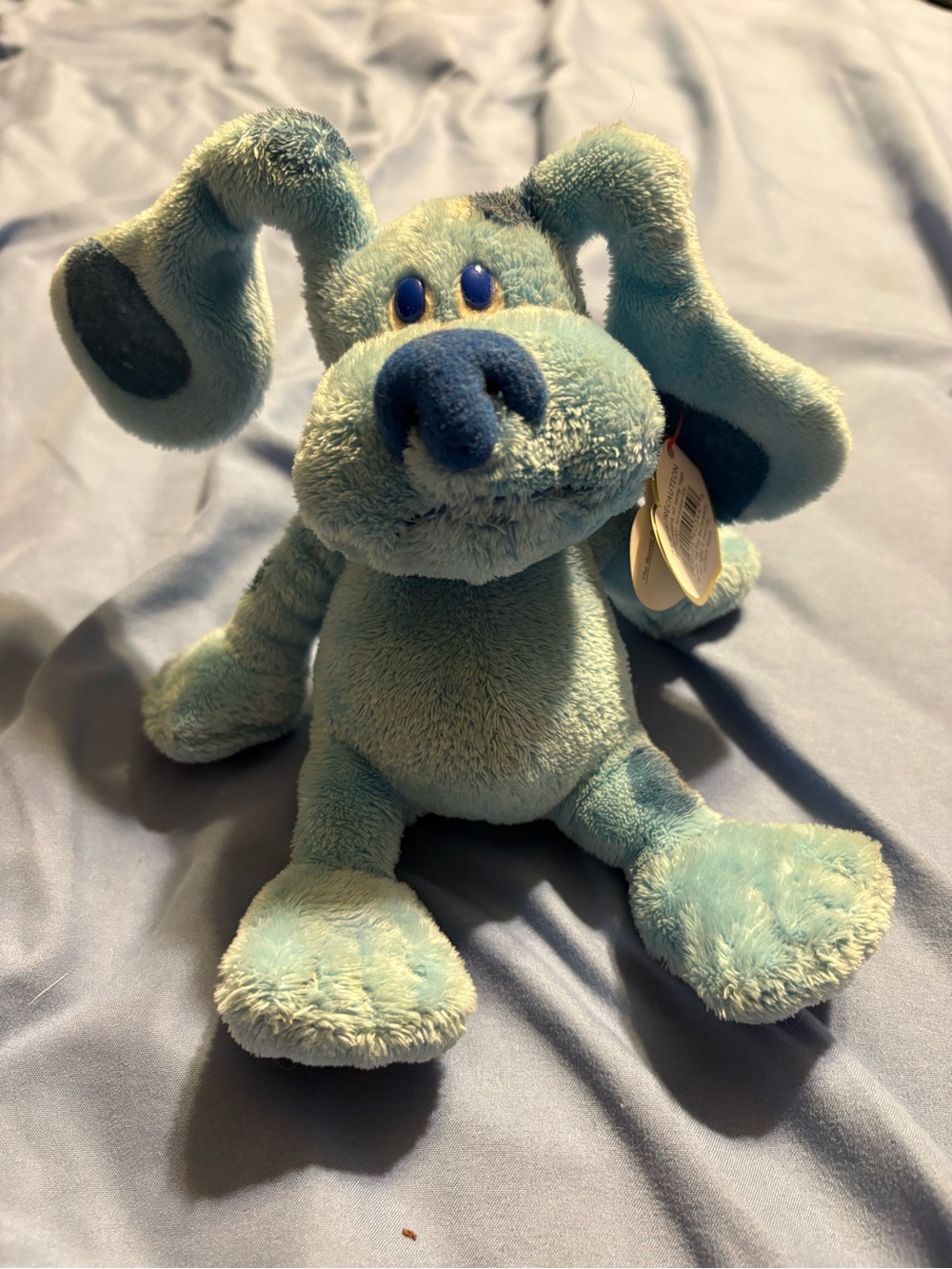 Ty Blue Plush Puppy Stuffed Animal
